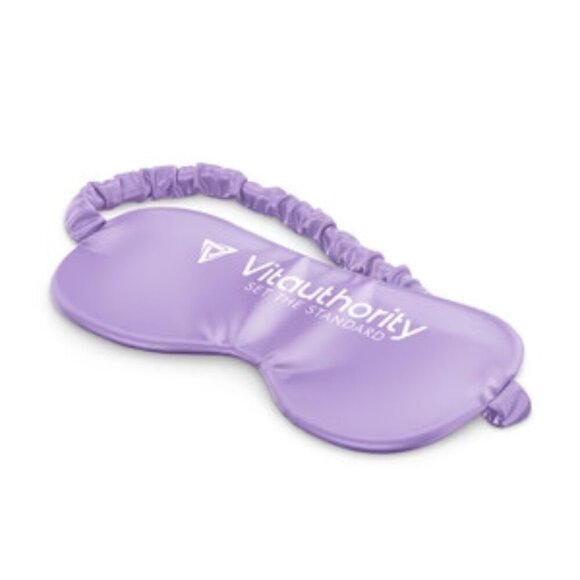 Vitauthority Accessories - Vitauthority Lavender Padded Satin Sleep Mask With Storage Bag Brand New